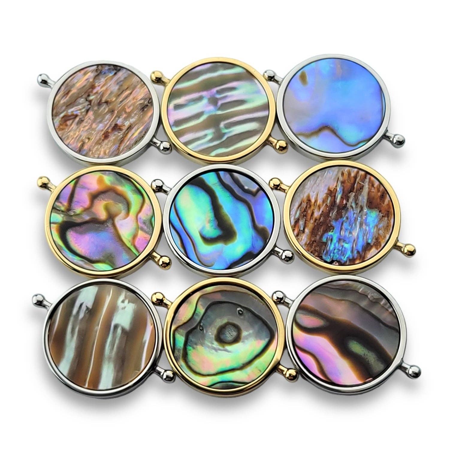 CONQUERing - Abalone Shell Round Crystal Element