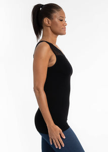 ELIETIAN Reversible Lace Inset Top: