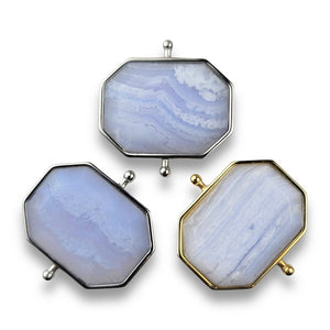 CONQUERing - Blue Lace Agate Octangle Crystal Element