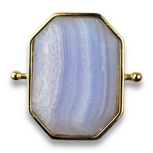 CONQUERing - Blue Lace Agate Octangle Crystal Element