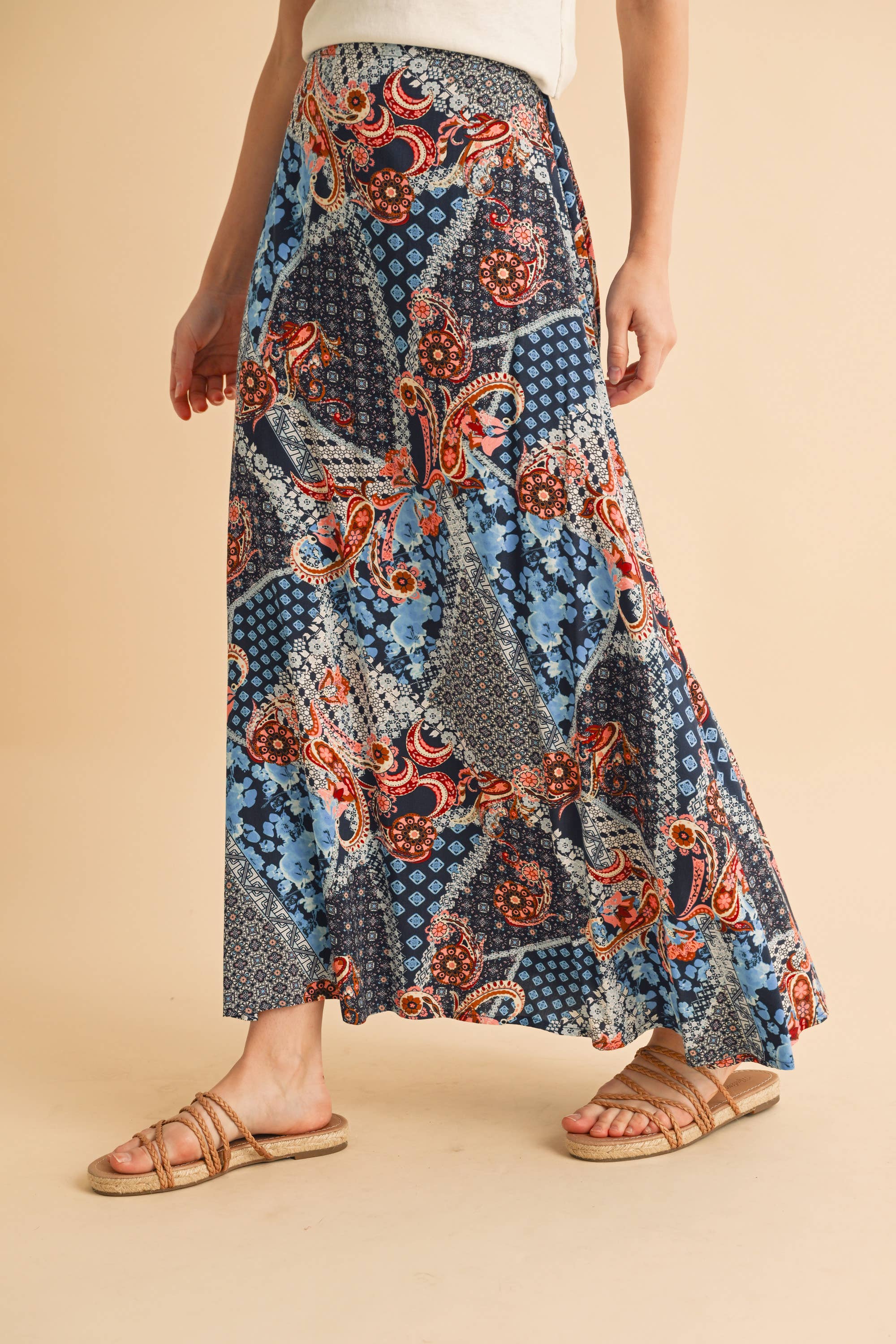 BOHO PRINT SKIRT