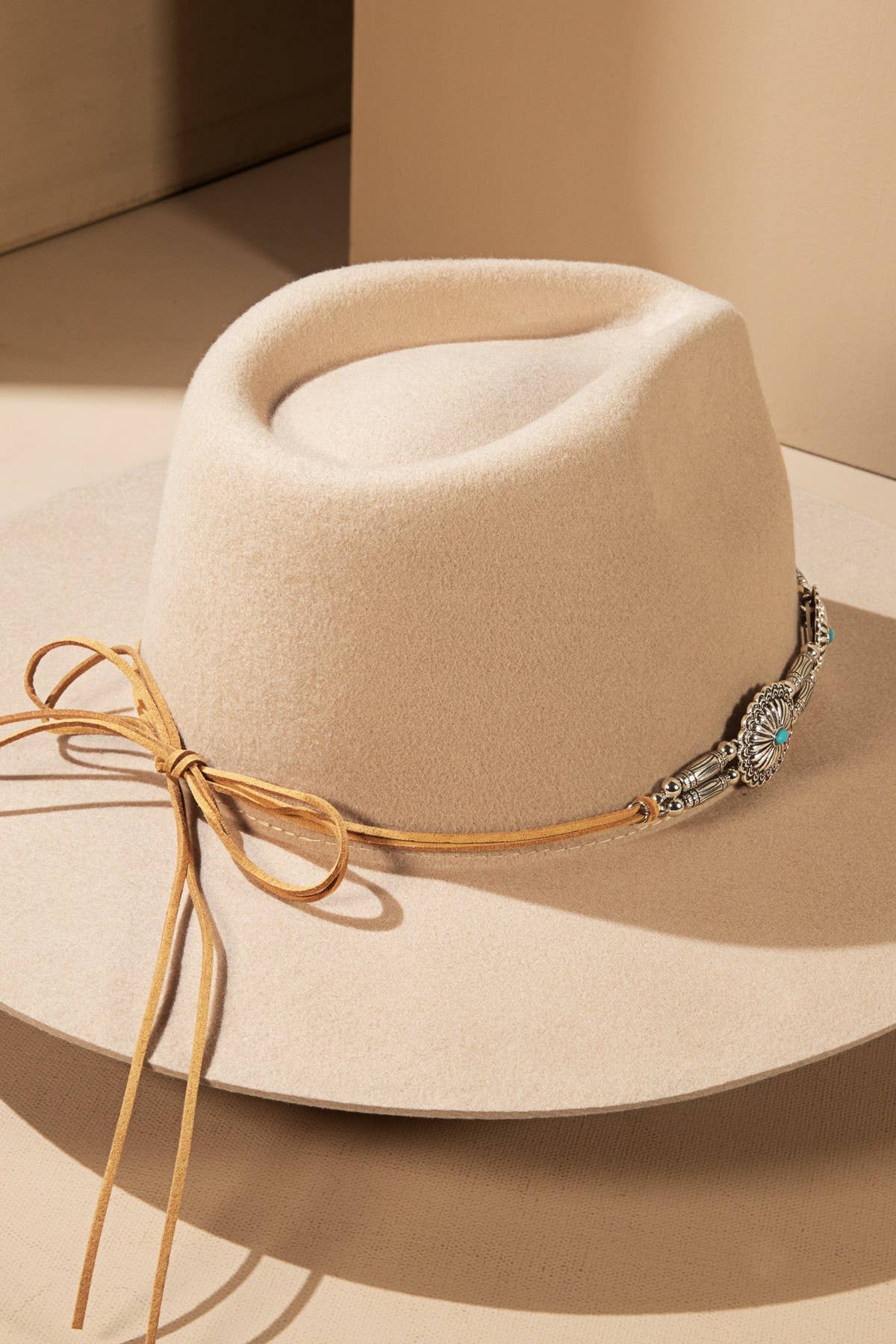 Stamped Western Concho Hat Band