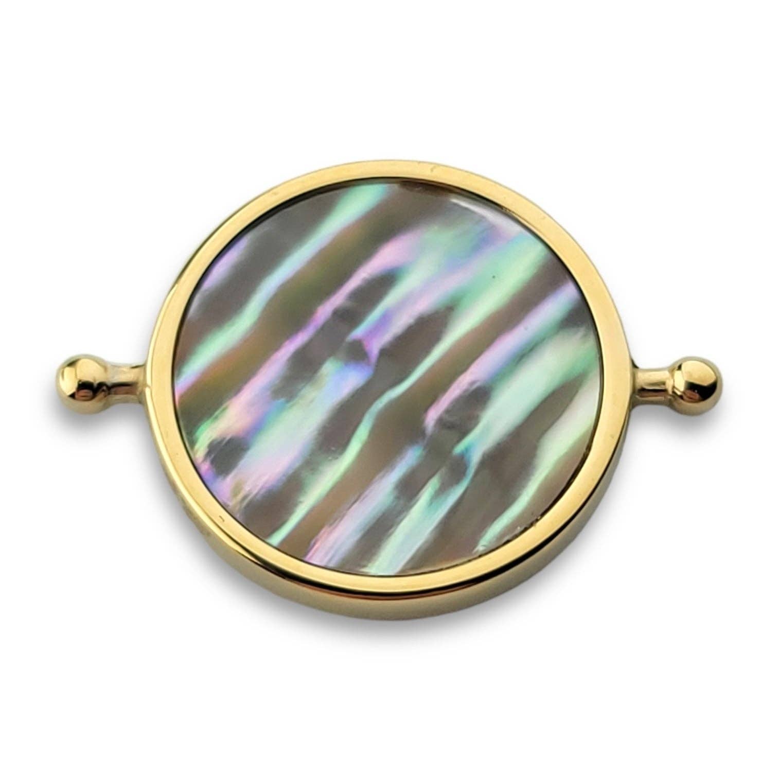 CONQUERing - Abalone Shell Round Crystal Element