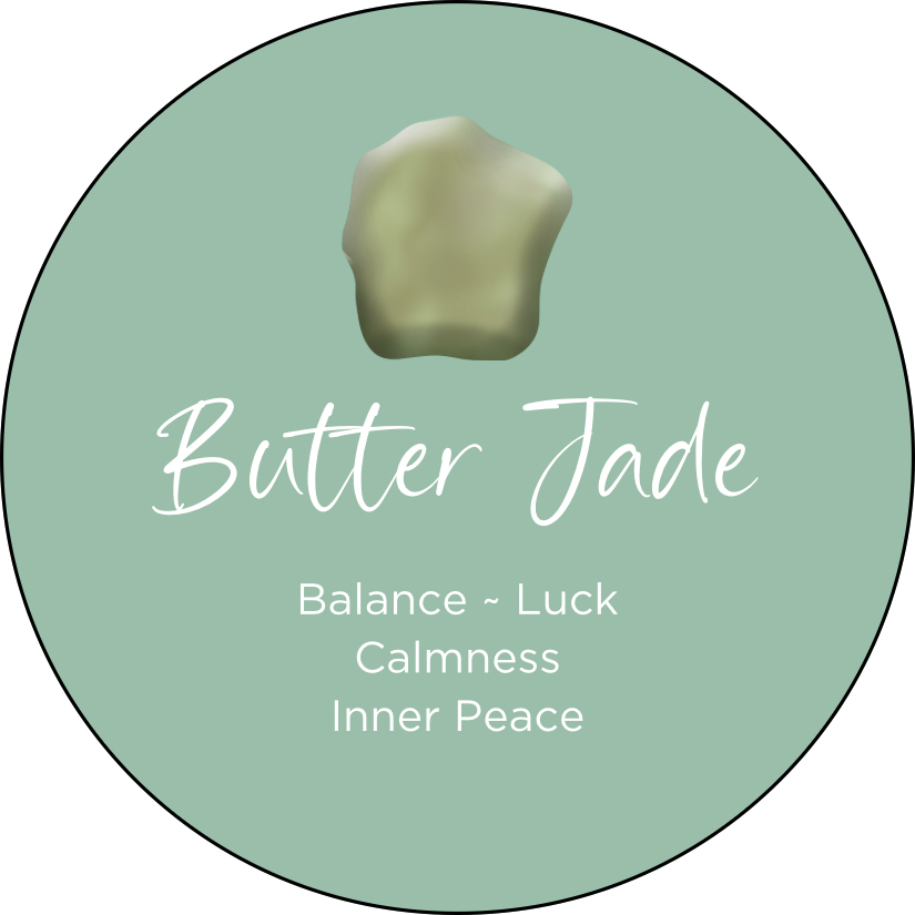 CONQUERing - Butter Jade Oval Crystal Element
