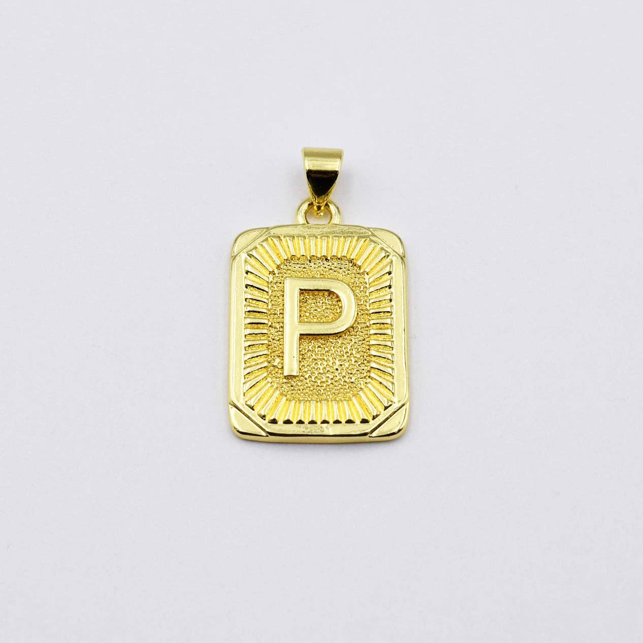 Medallion Initial Charm