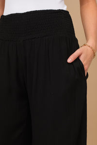 COZY CRINKLE SMOCKED WAIST