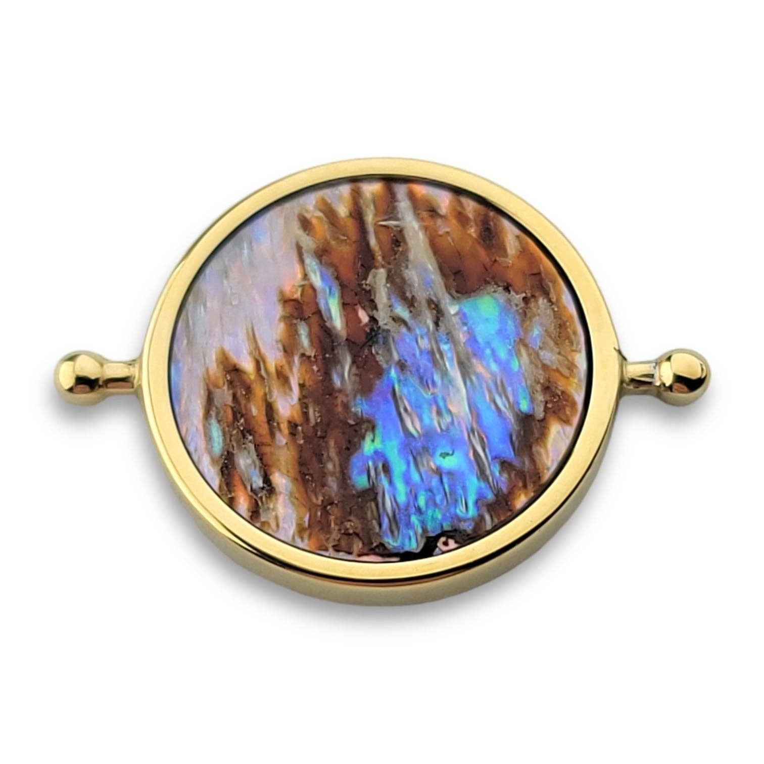 CONQUERing - Abalone Shell Round Crystal Element