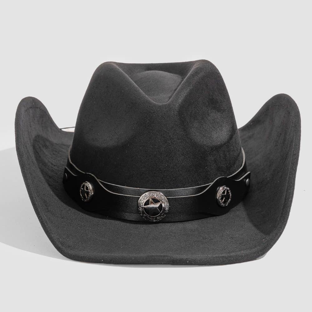 Engraved Western Stars Strap Western Cowboy Hat