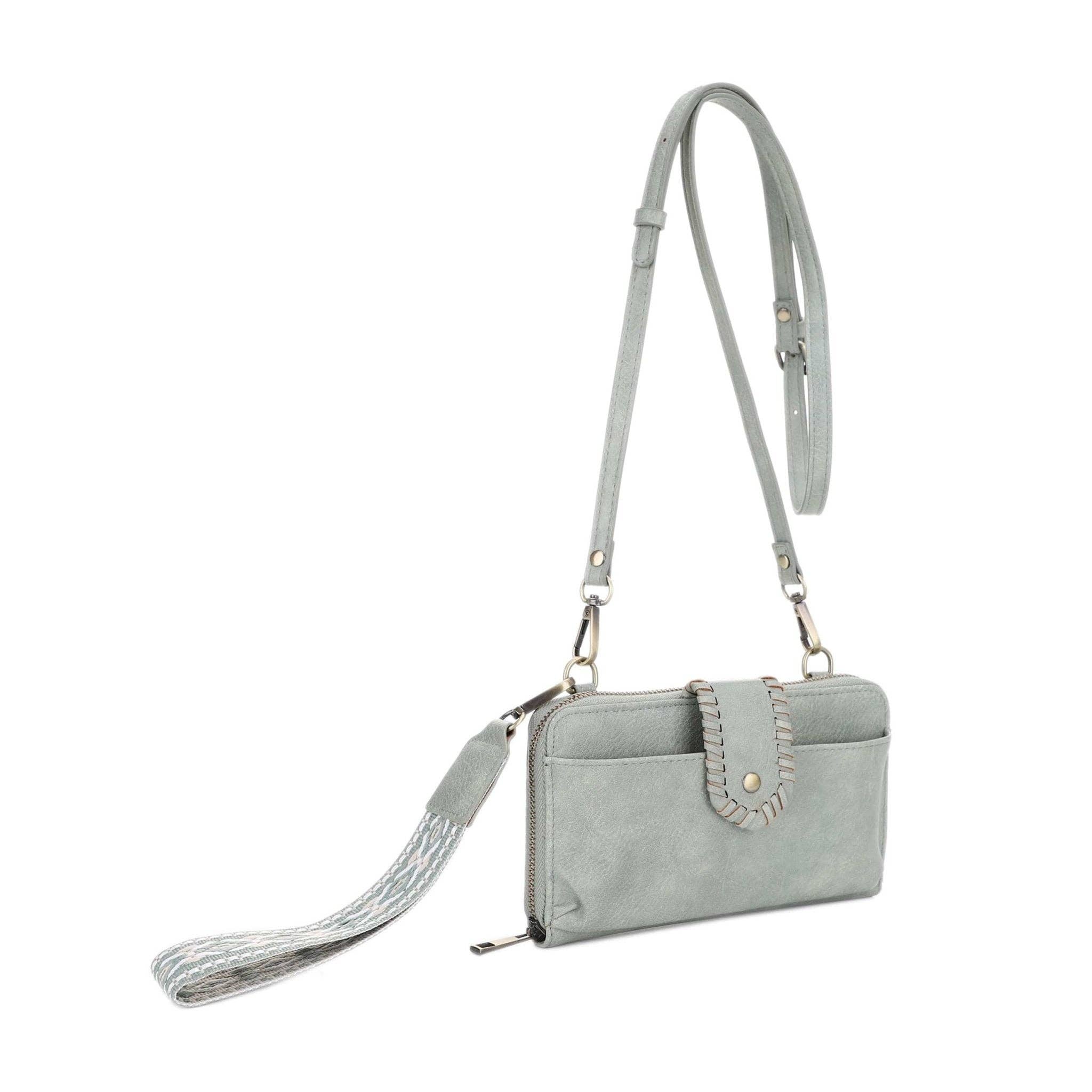 Jolie Crossbody Wallet With Boho Wrist Strap
