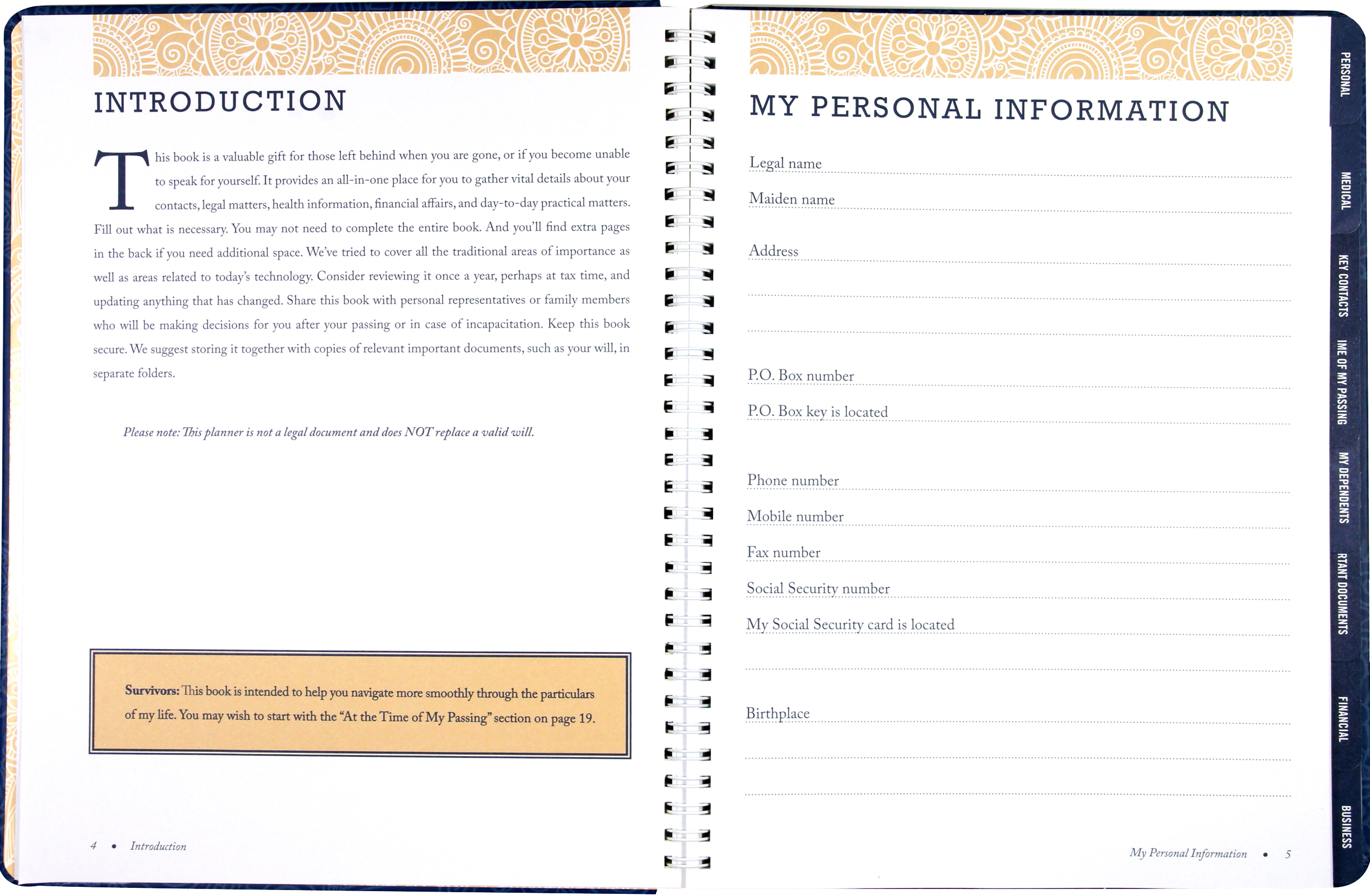 Peace of Mind Planner