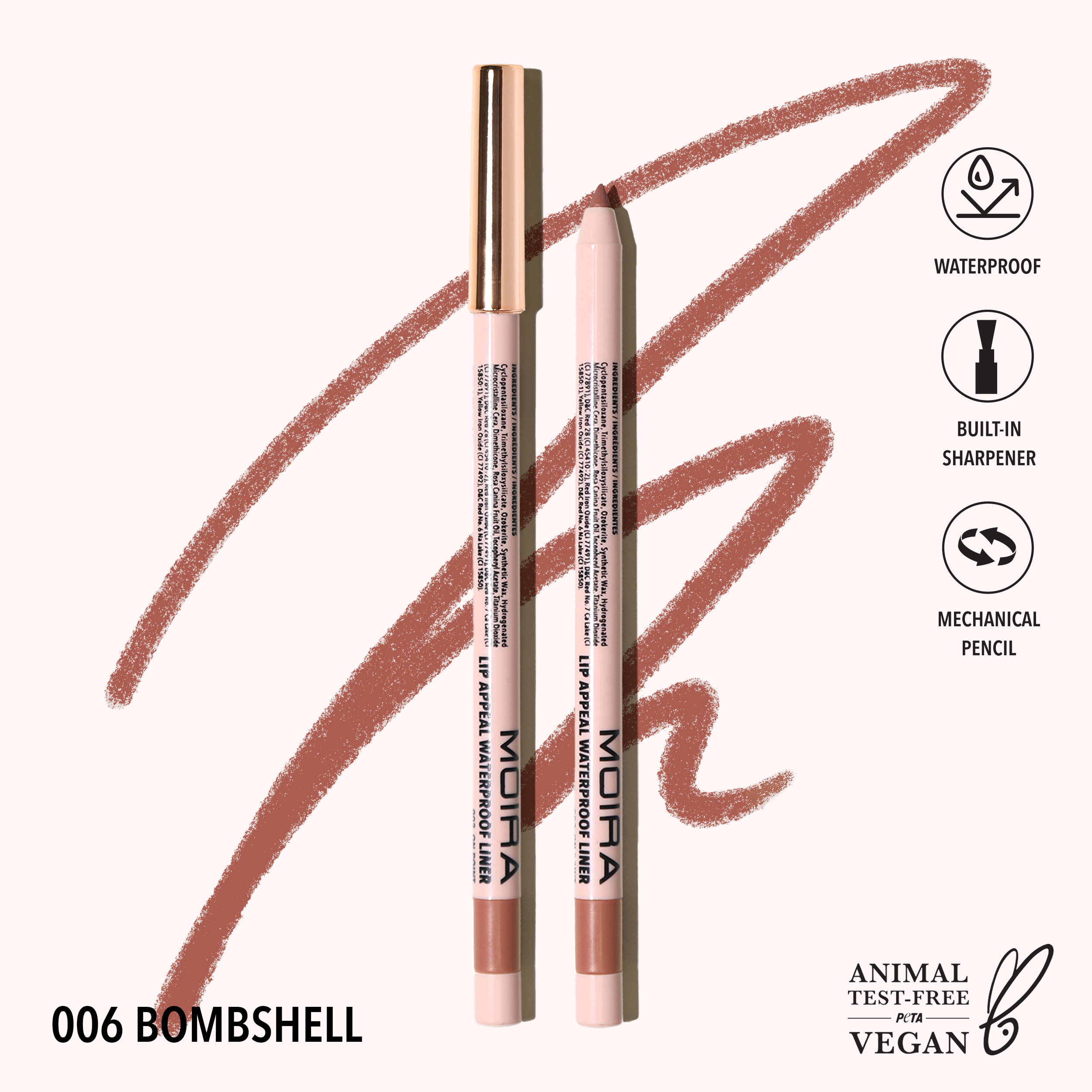 Lip Appeal Waterproof Liner  Bombshell