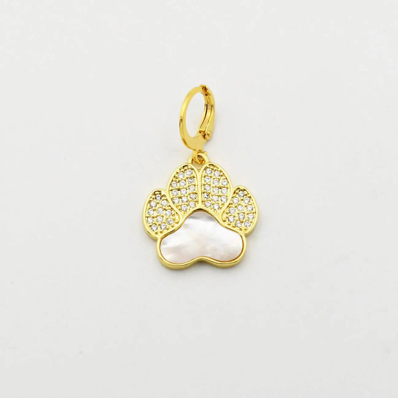 Iridescent Pet Paw Charm