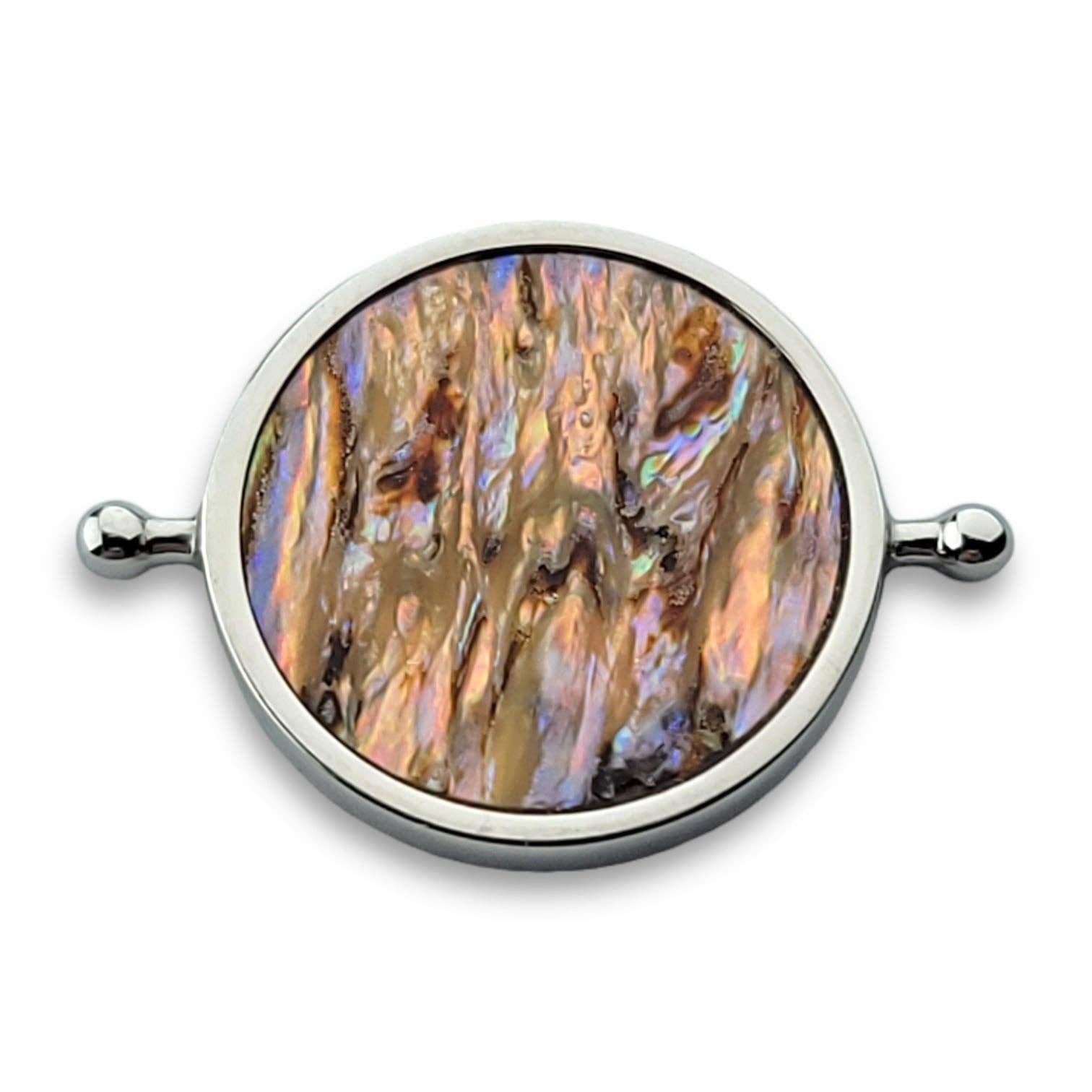 CONQUERing - Abalone Shell Round Crystal Element