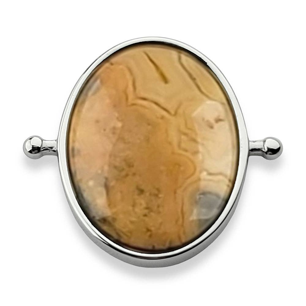 CONQUERing - Crazy Jasper Oval Crystal Element