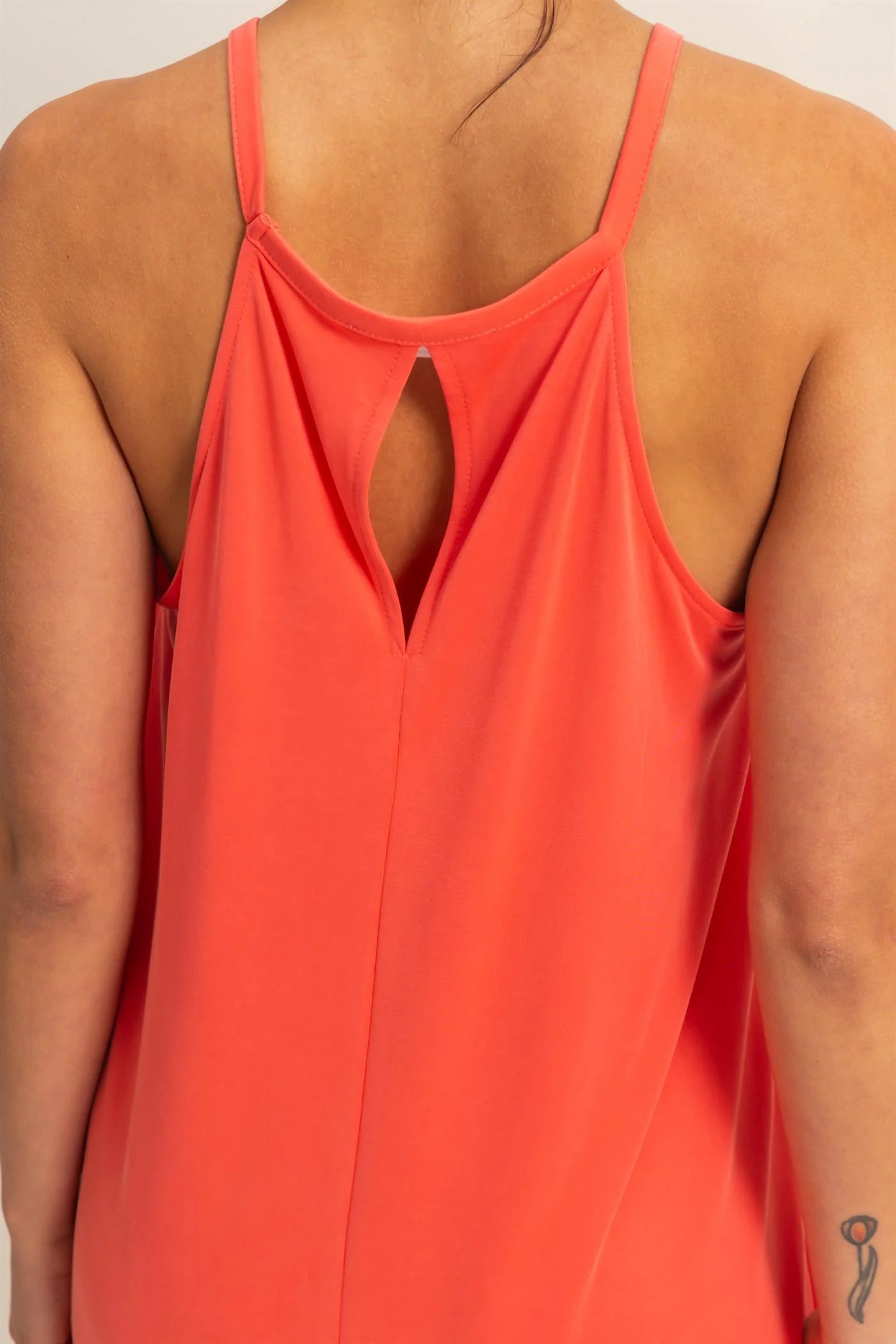 Halter Neck Asymmetrical Midii Dress