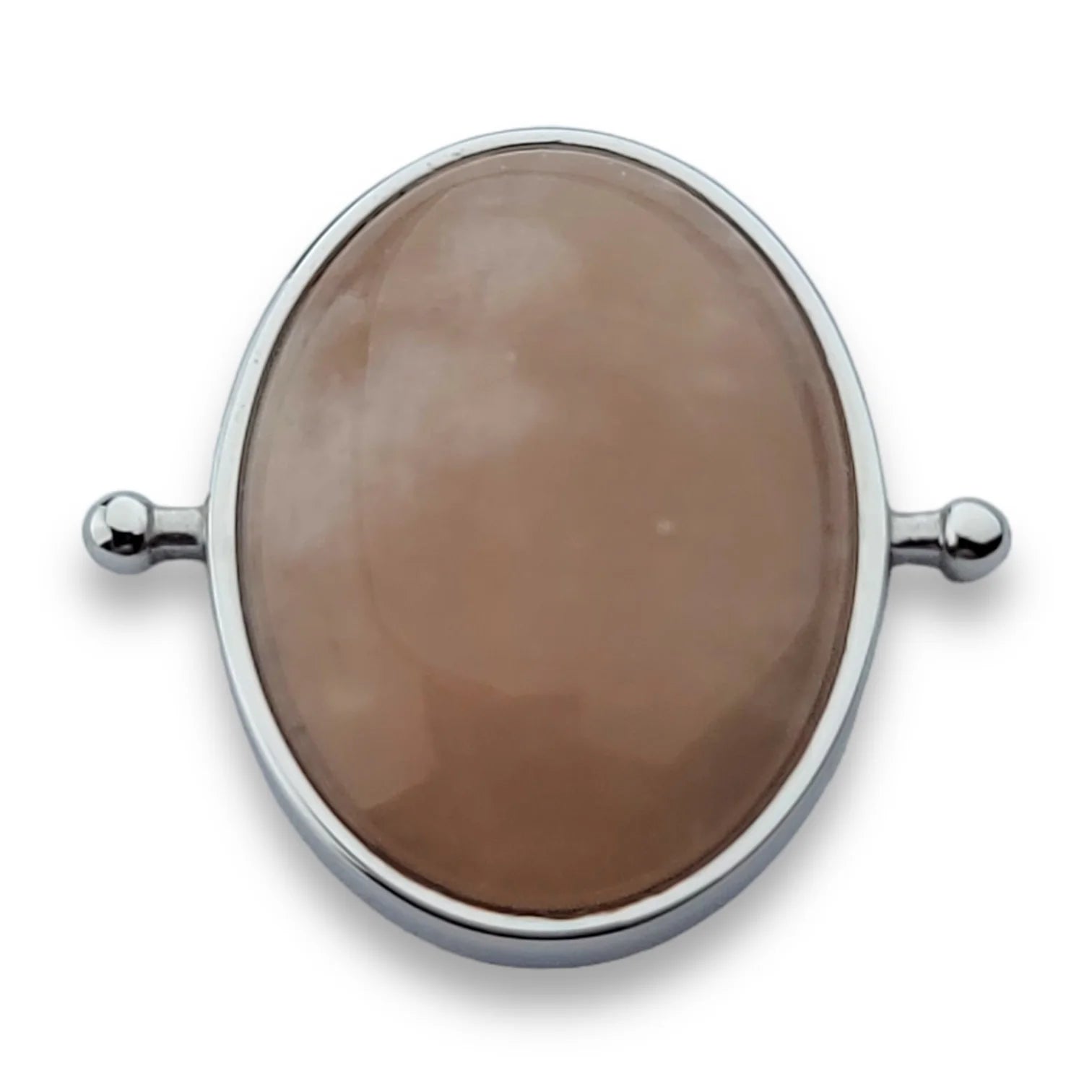 CONQUERing - Oval Silver Sunstone
