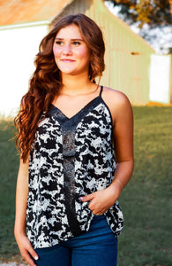 STOP THE SHOW SEQUIN TANK