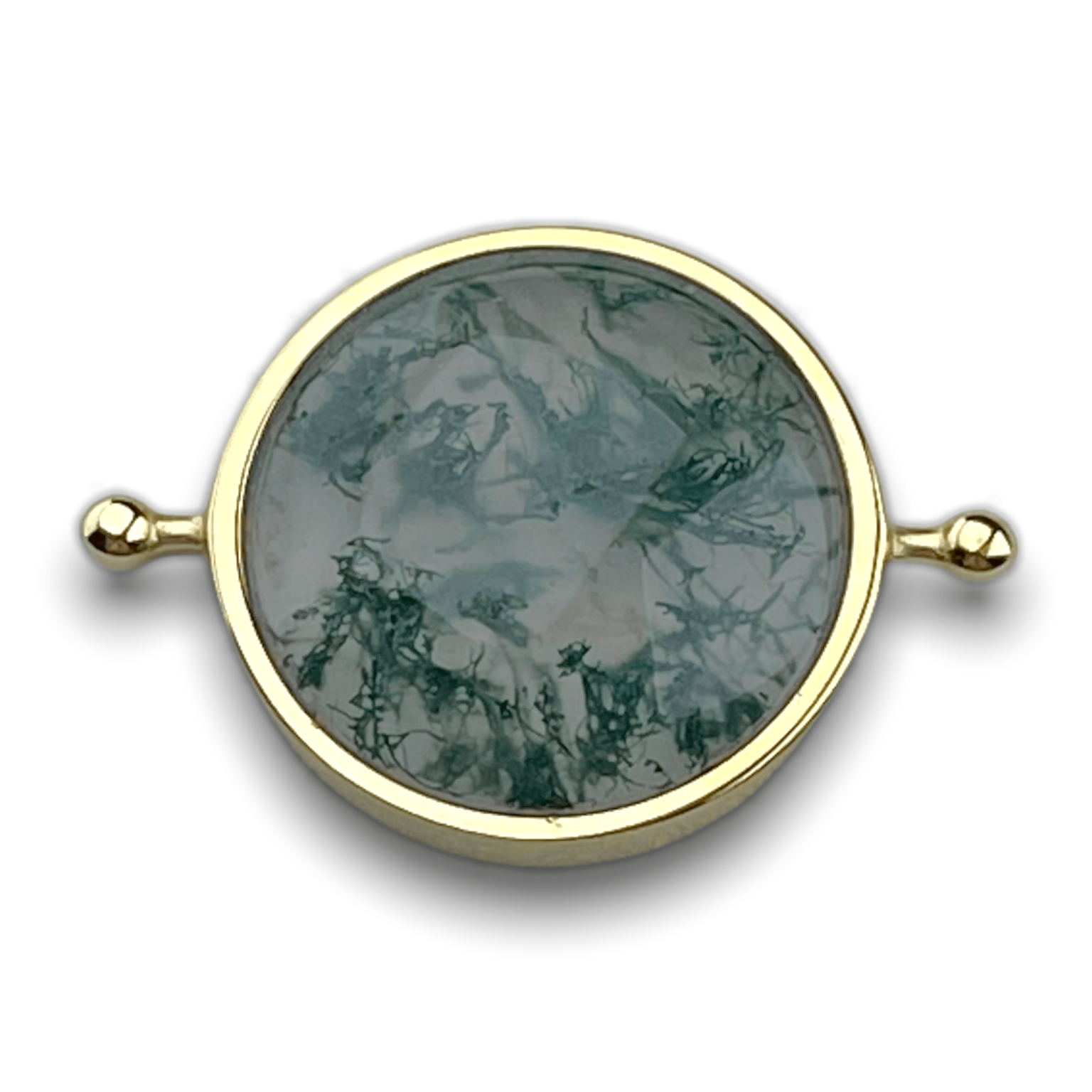 CONQUERing - Moss Agate Crystal Spinner