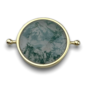 CONQUERing - Moss Agate Crystal Spinner