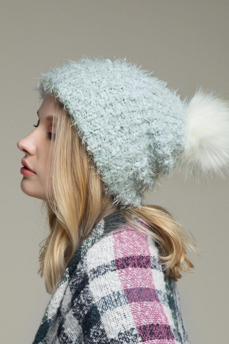 EYELASH KNIT BEANIE