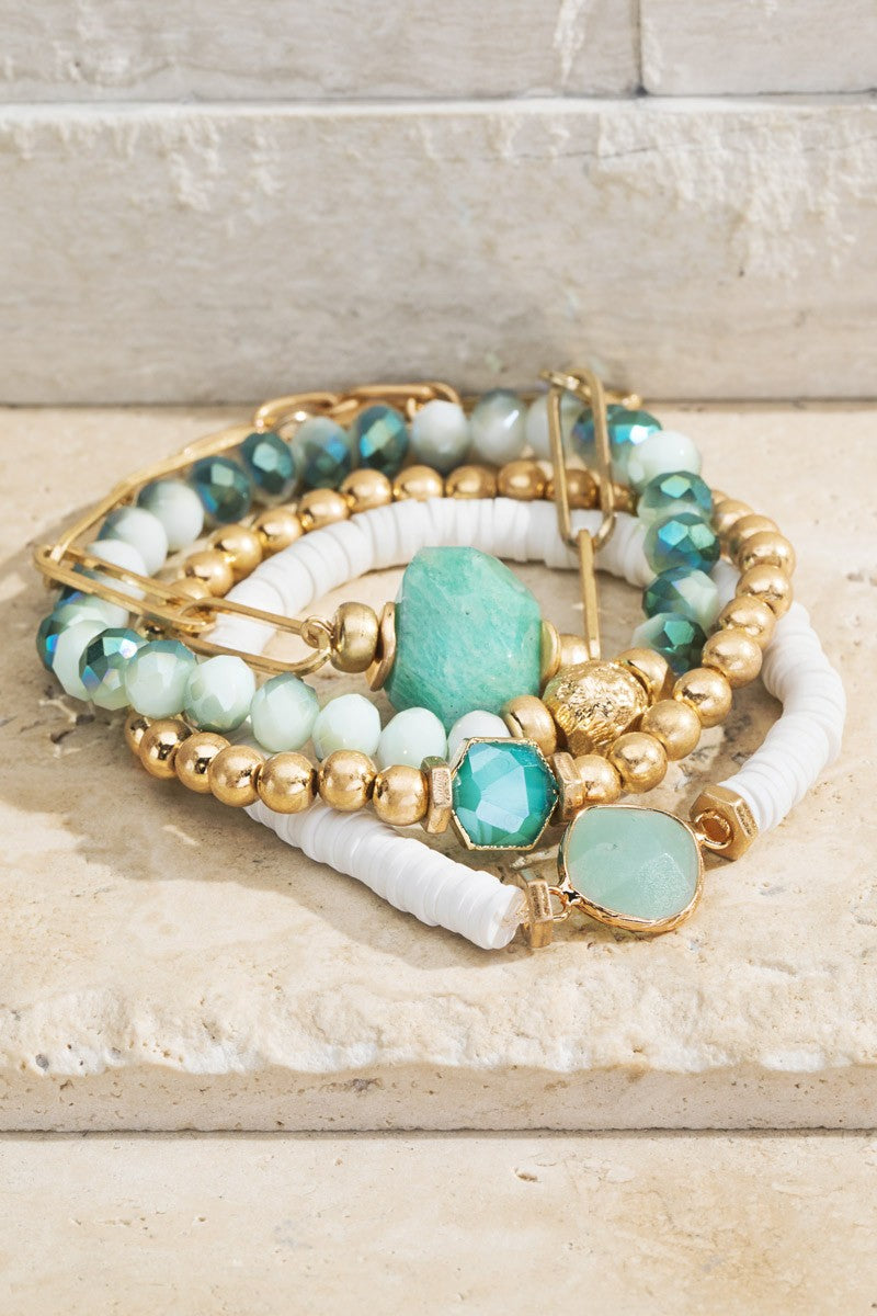URBANISTA Layered Mix Bead Bracelet