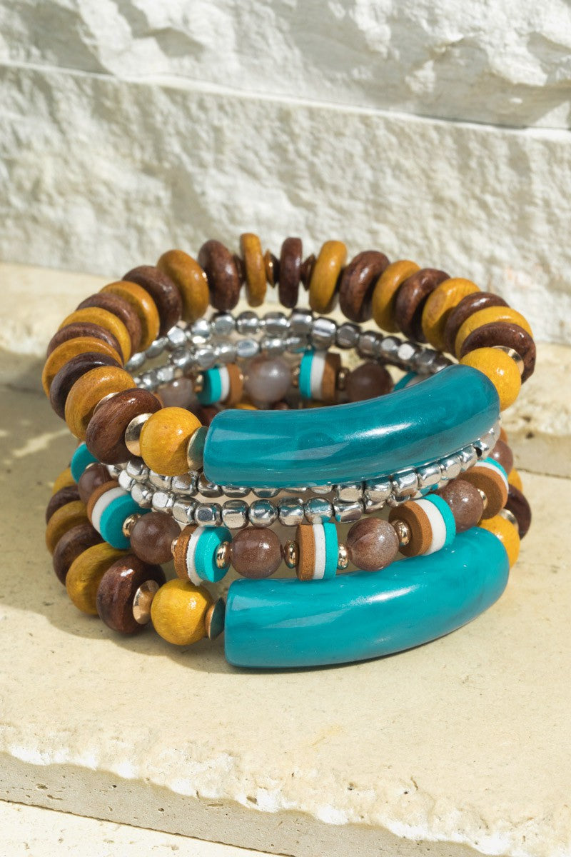 URBANISTA Bohemian Beaded Stretch Bracelet