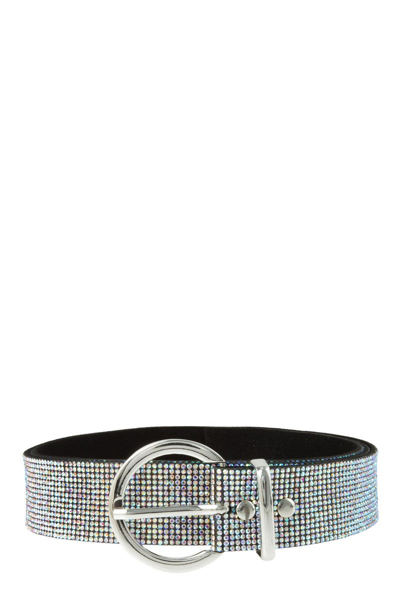 ICCO RHINESTONE WITH ROUND BUCKLE