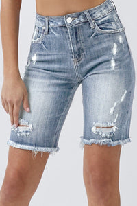 RISEN MID RISE BERMUDA SHORTS