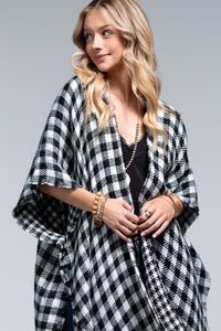 BUFFALO PLAID KIMONO