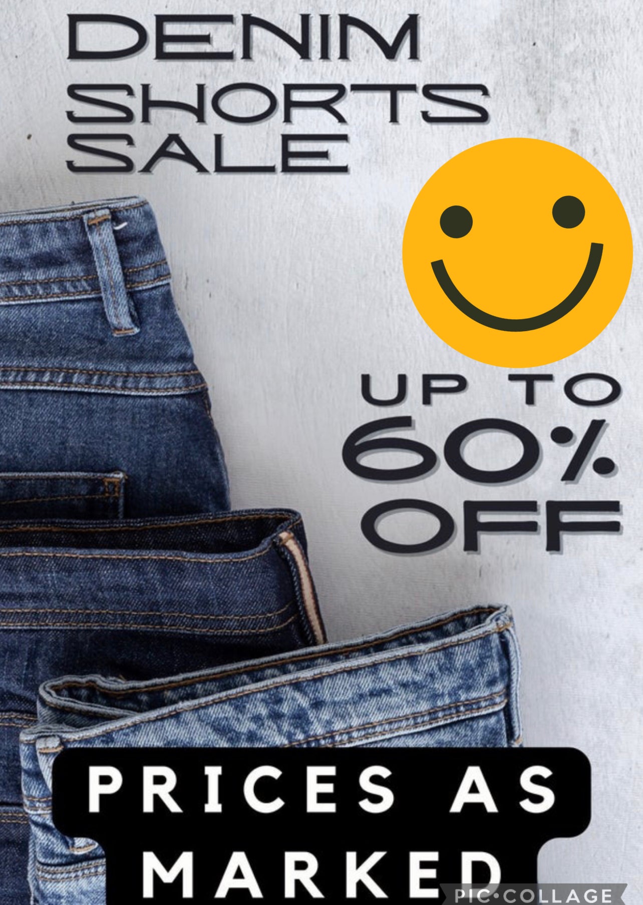 DENIM & ALL  SHORTS SALE
