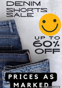 DENIM & ALL  SHORTS SALE