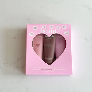beaut- be mine lip glaze trio: