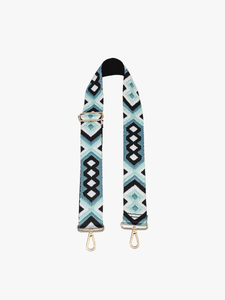 Jen & Co. TEAL/GREEN Bohemian Guitar Strap