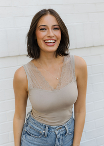 ELIETIAN - Lace Inset Top