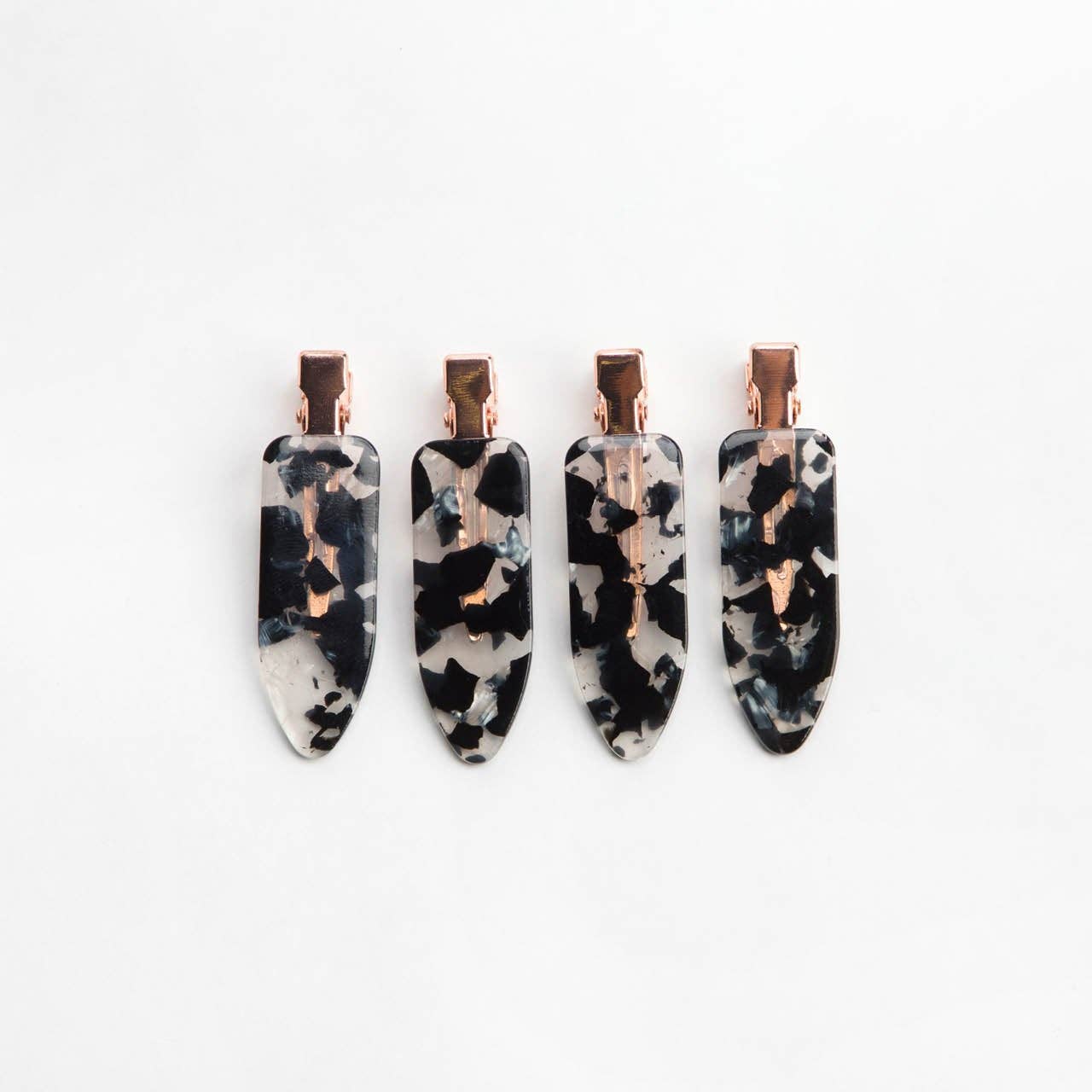 KITSCH - Creaseless Clips Black Terrazzo