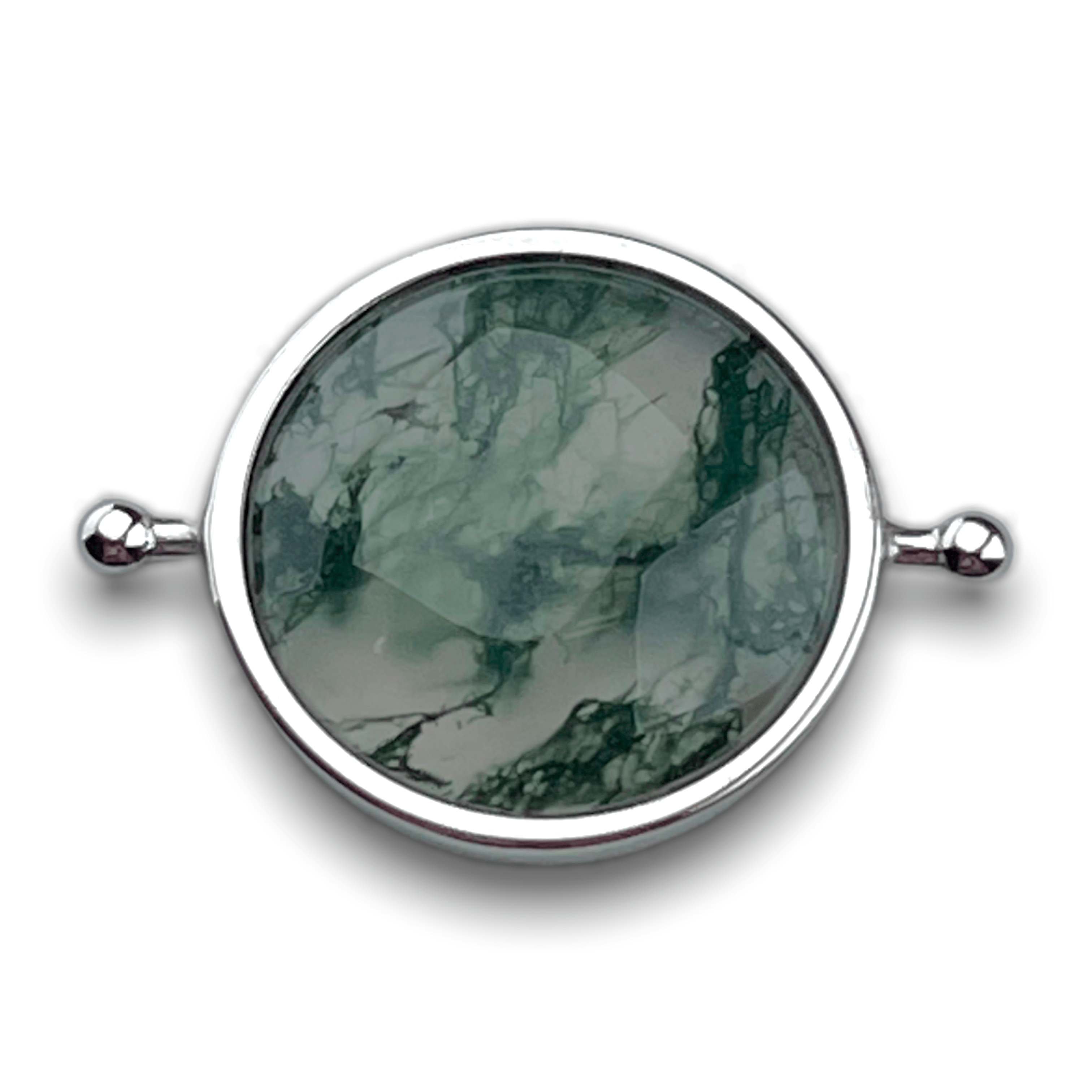 CONQUERing - Moss Agate Crystal Spinner