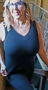 EESOME RIBBED KNIT TANK