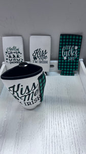 ST PATRICKS DAY SLIM CAN/CUP KOOZIES