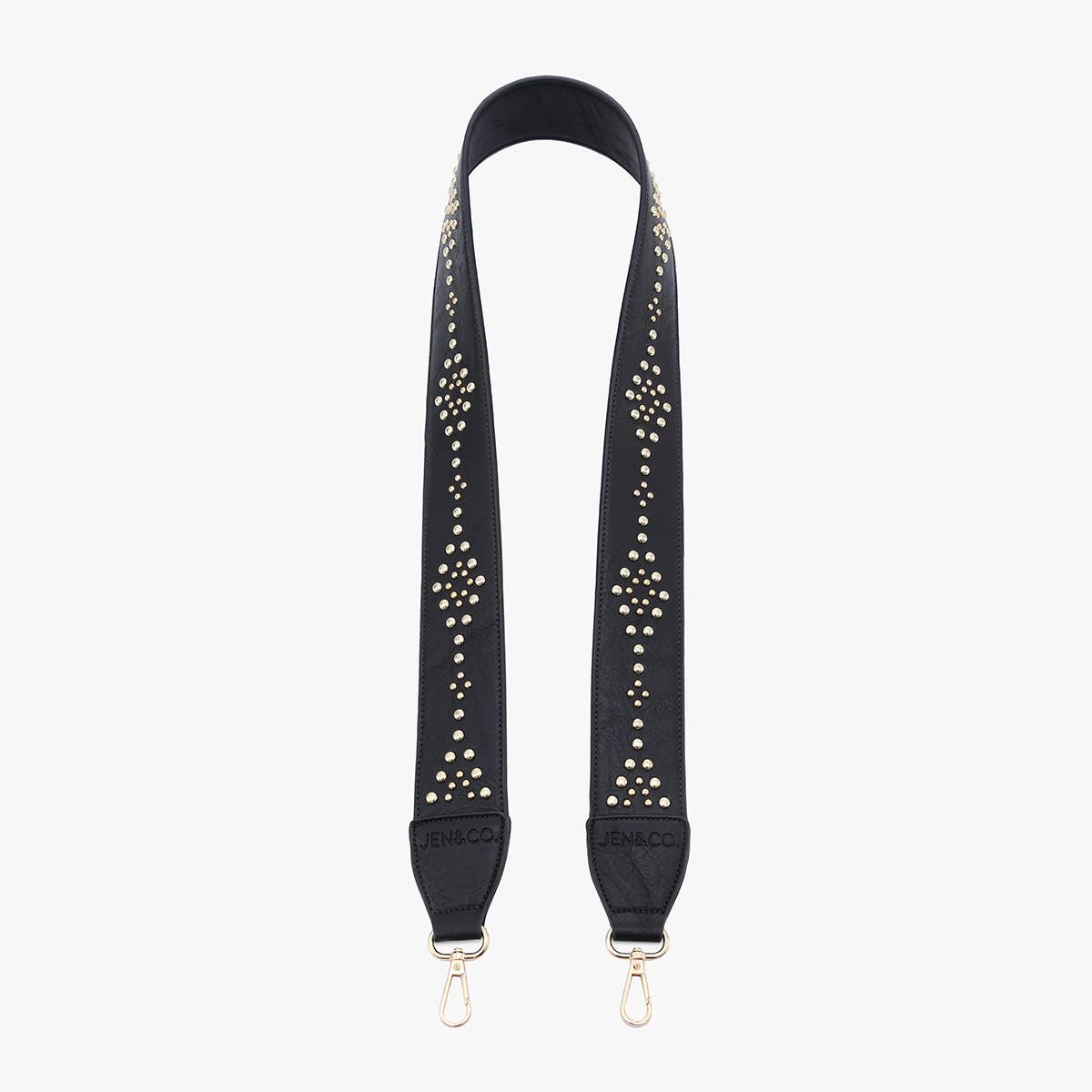 Jen & Co. BLK Studded Guitar Strap