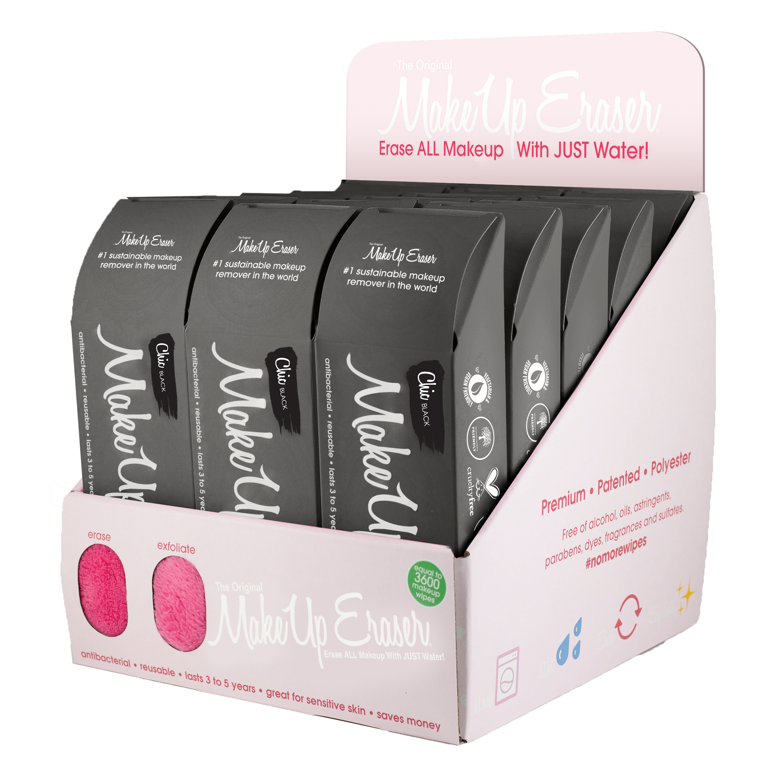 Chic Black MakeUp Eraser Collection