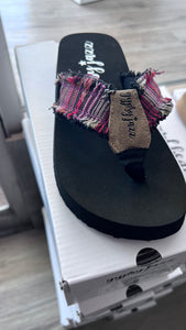 GYPSY JAZZ RED MULTI SANDALS