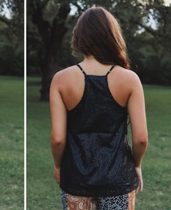 STOP THE SHOW SEQUIN TANK