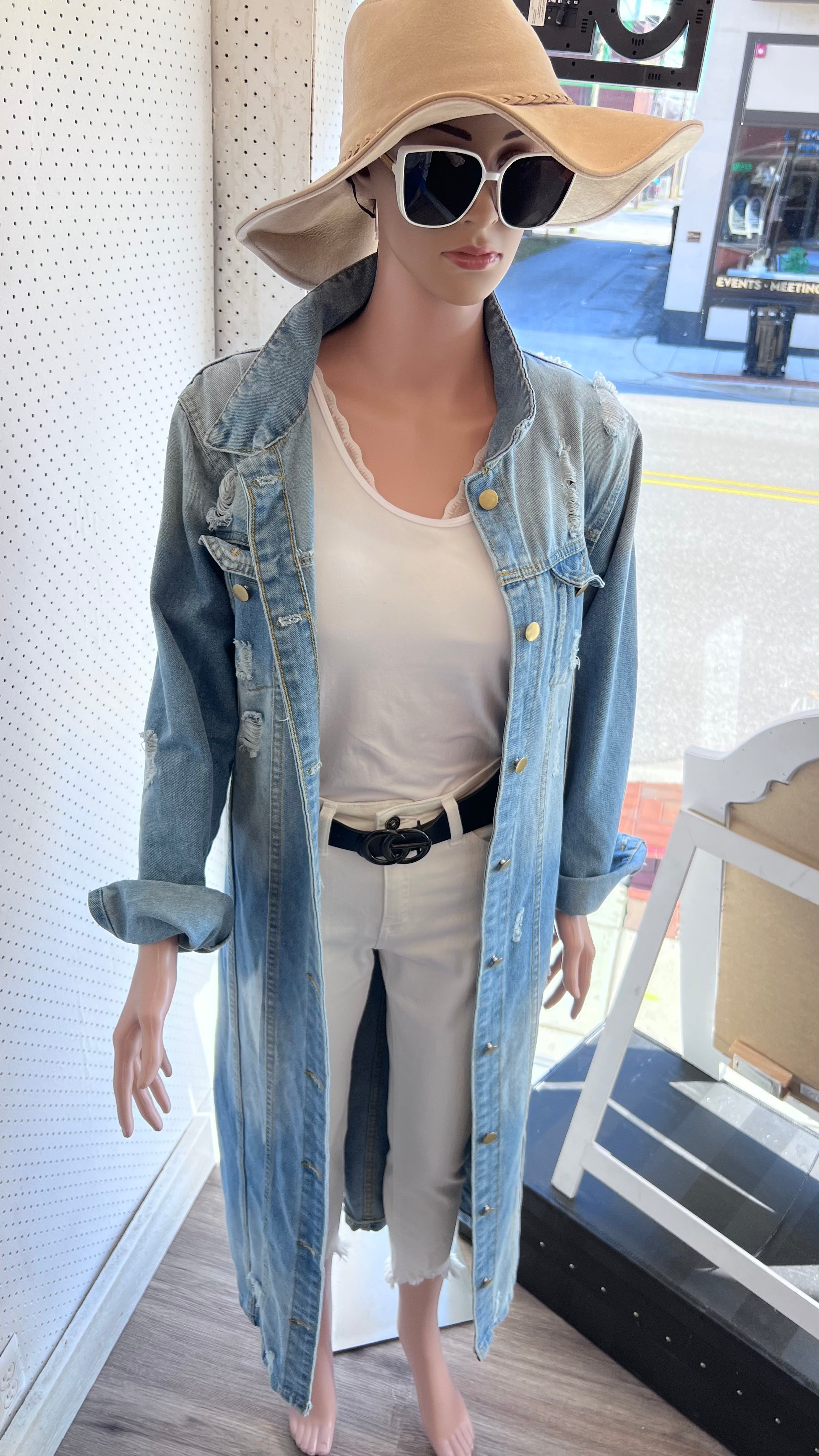 MALSOOSA TRENCH DENIM JACKET