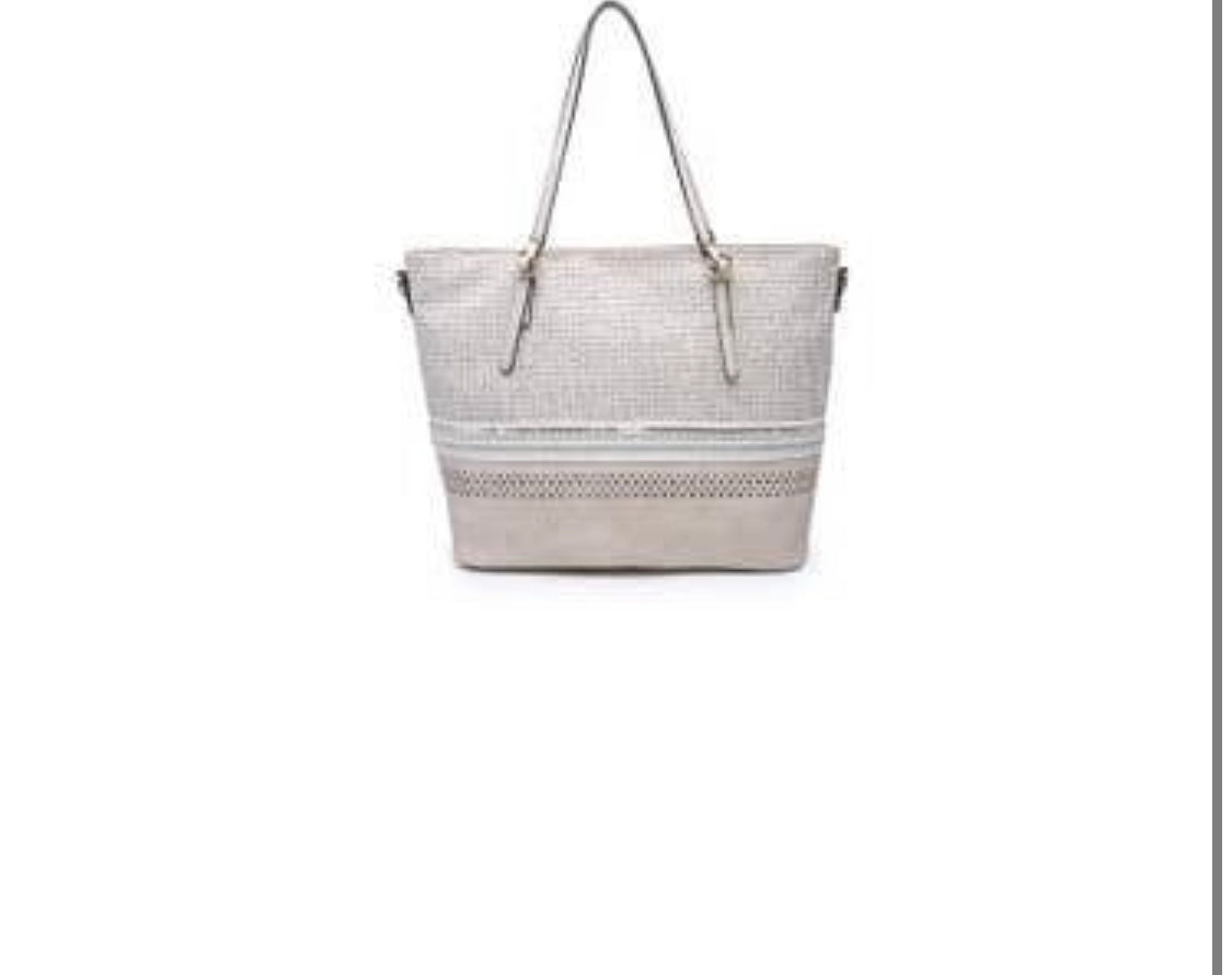 JEN & CO Embroidered/Beaded Tote Bag