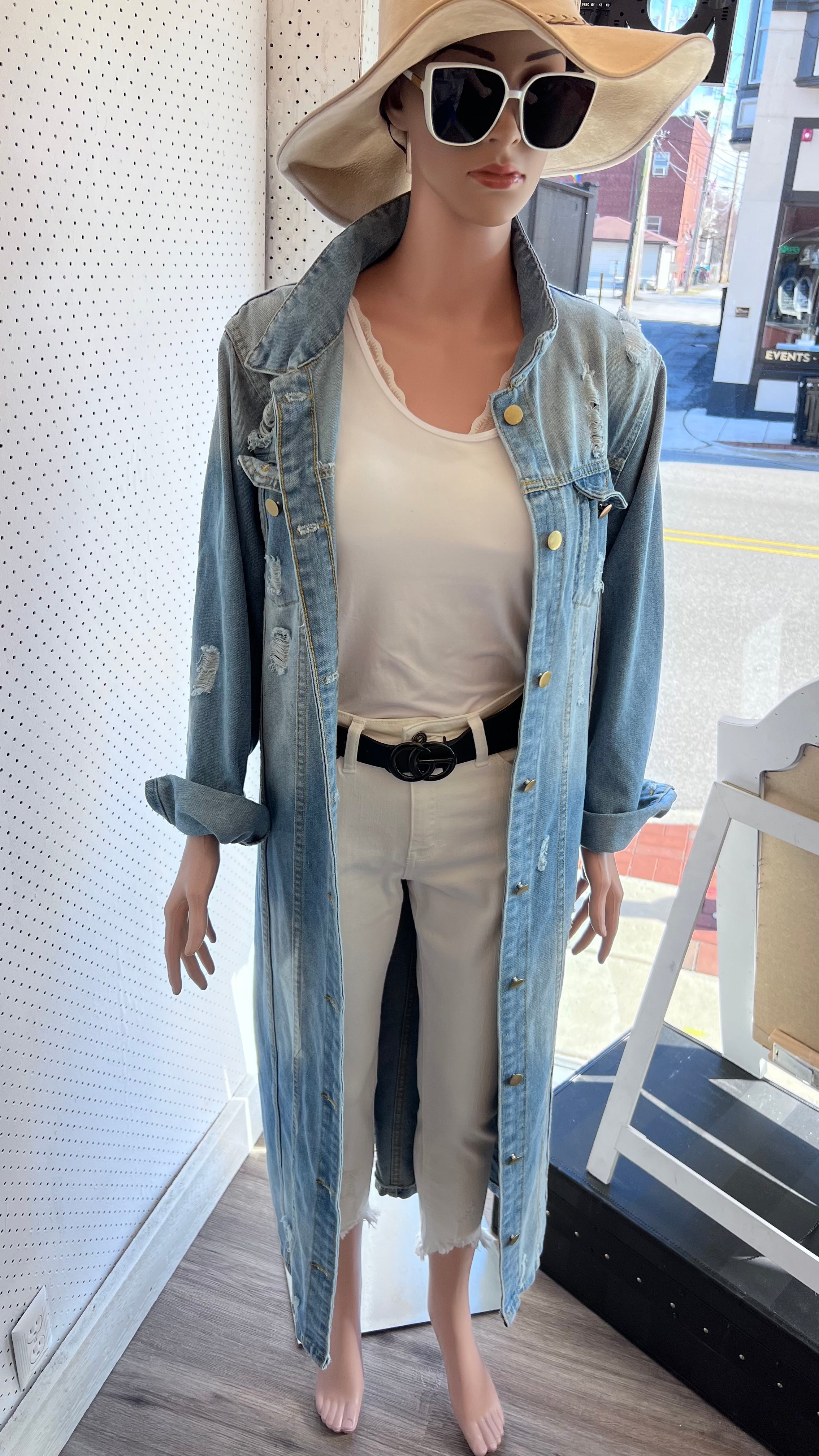 MALSOOSA TRENCH DENIM JACKET