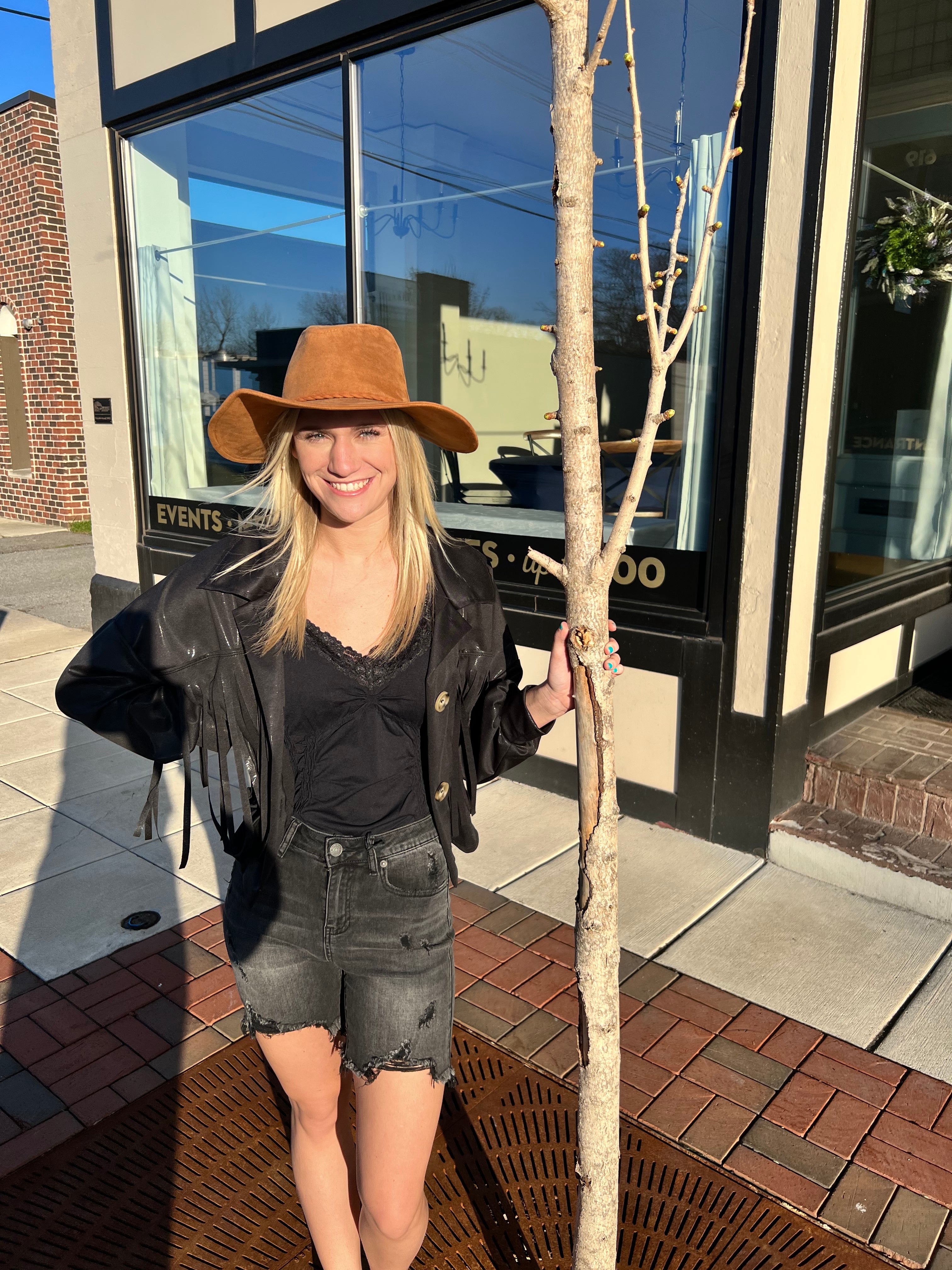 BUCKETLIST FRINGE LOOSE FIT JACKET
