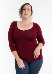 ELIETIAN 3/4 SLEEVE TOP