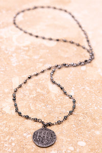 AMANDA NECKLACE IN HEMATITE