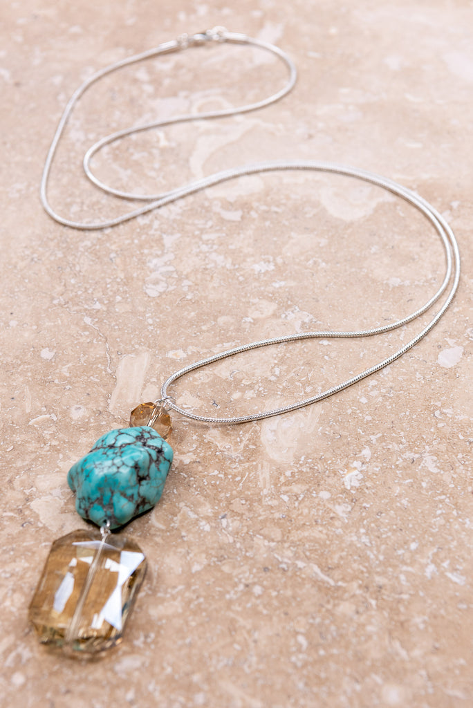 SCARLET NECKLACE IN TURQUOISE