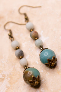 DANI EARRING IN AMAZONITE